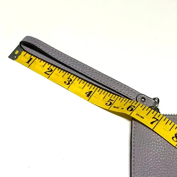 Michael Michael Kors Fulton Large Zip Leather Clutch Lilac - Picture 11 of 12